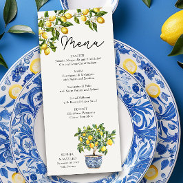 Menu Casamento Tema Italiano Russo Lemon Grove