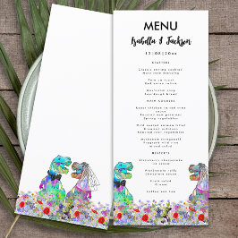 Menu Casamento Temático de Dinossauro Flor Silvestre Co