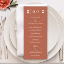 Menu Casamento Terra Cotta Mexicano
