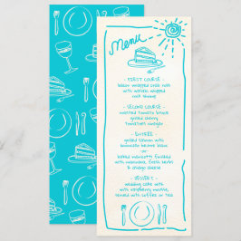 Menu Casamento Tropical Funky Wedding