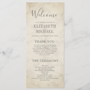 Menu Casamento Tropical Marble da Ordem de Serviço