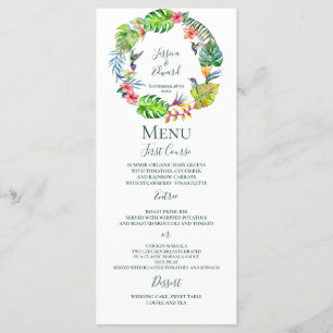 Menu Casamento Tropical Paraíso Havaiano
