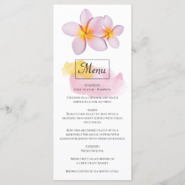 Menu Casamento Tropical Plumeria Frangipani