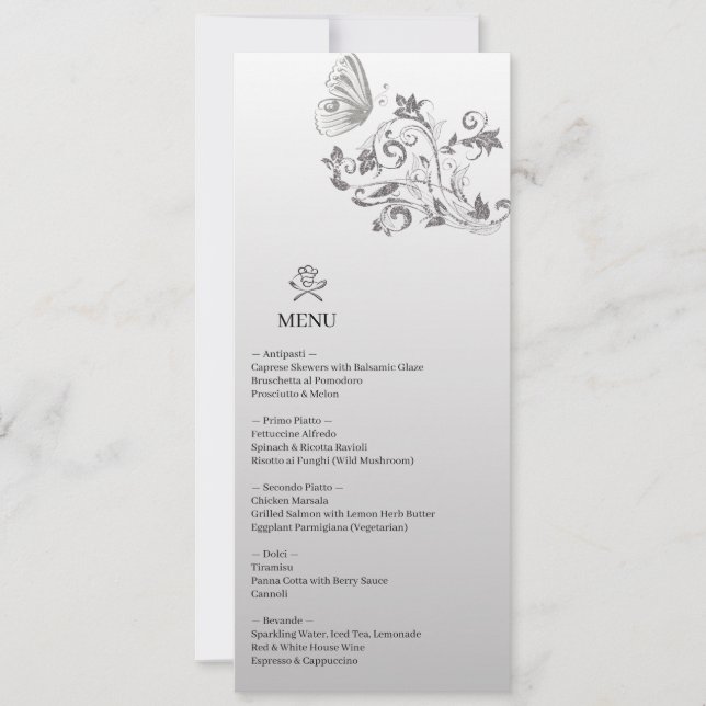 Menu Casamento - Um Sabor do Amor (Frente)