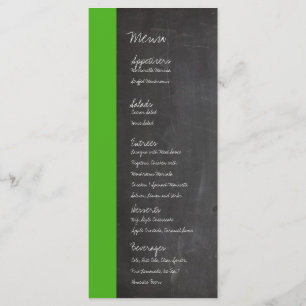 Menu Casamento Verde Chalkboard