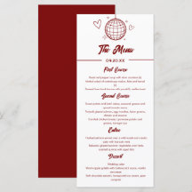 Casamento Vermelho Retro Groovy Disco 70s
