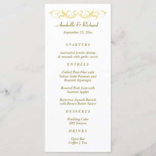 Menu Casamento Victoriano Elegante