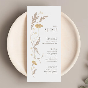 Menu Casamento Vintage Art Nouveau