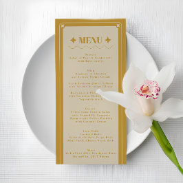 Menu Casamento vintage Moderno Elegance