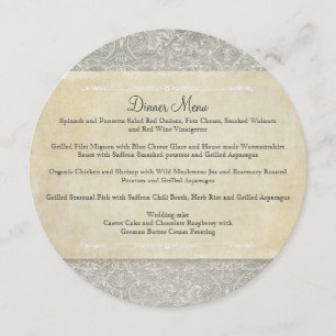 Menu Casamentos franceses do laço da regência do
