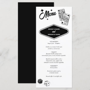 Menu Casino de Destino de Las Vegas Negro