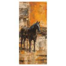 Cavalo Boo-Majestoso em Abstrato Sunset