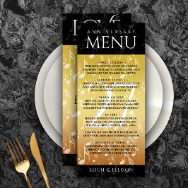 Menu Celebração do 27º aniversário do Casamento Musical