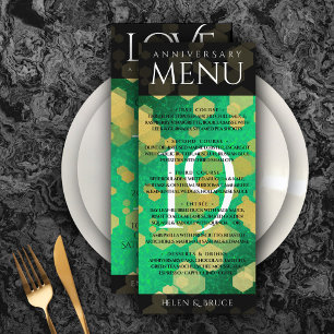 Menu Celebração do aniversário de casamento do Elegante