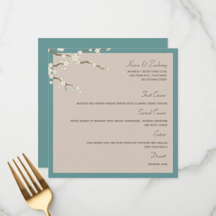 Menu Cerejeiras Brancas Sakura - Casamento Moderno Asiá