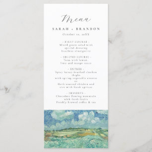 Menu Céu Azul com Casamento de Campo Verde