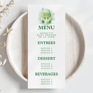 Menu Chá de Bebê de Ovo de Dinossauro