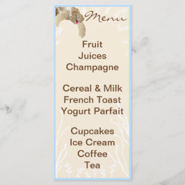 Menu chá de fraldas "BlueTurtle"