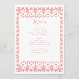 Menu Chá de fraldas mexicano Picado Cielito Lindo