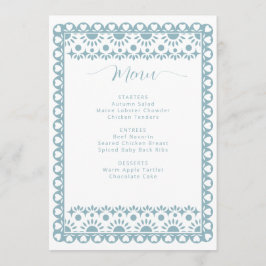 Menu Chá de fraldas mexicano Picado Cielito Lindo