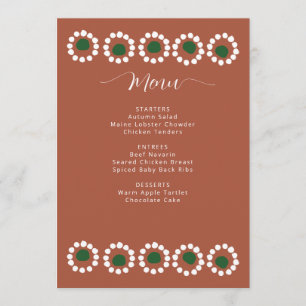 Menu Chá de panela Boho Barro Mexicano