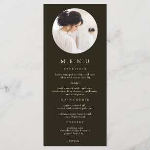 Menu Chá de panela de Fotografia da Tipografia Moderna