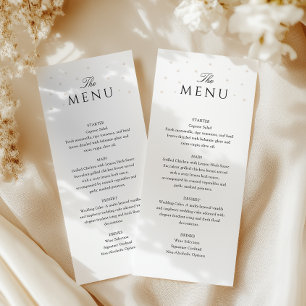 Menu Chá de panela de Pérolas Elegante