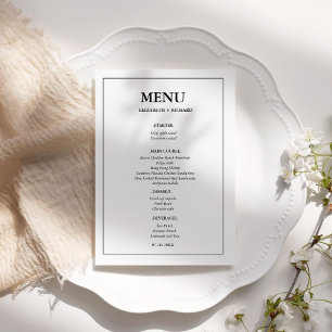Menu Chá de panela Elegante E casal Chic