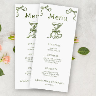 Menu Chá de panela Martini