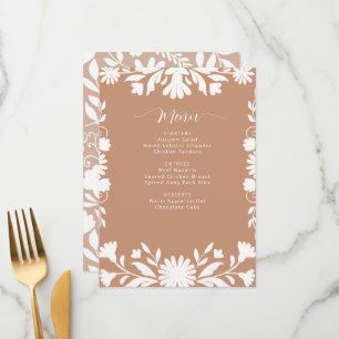 Menu Chá de panela mexicano Talavera Boho Barro