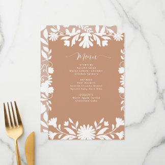 Menu Chá de panela mexicano Talavera Boho Barro