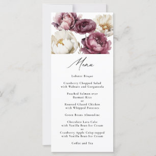 Menu Chá de panela Rustic Floral Abundance