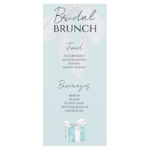 Menu Chá de panela Turquoise Blue Arco