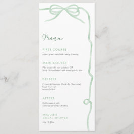 Menu Chá de panela Verde do Sage da Aquarela