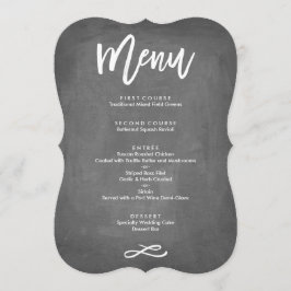 Menu Chalkboard de Tipografia Chic