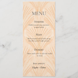 Menu Champagne Tastes Elegant Minimalist