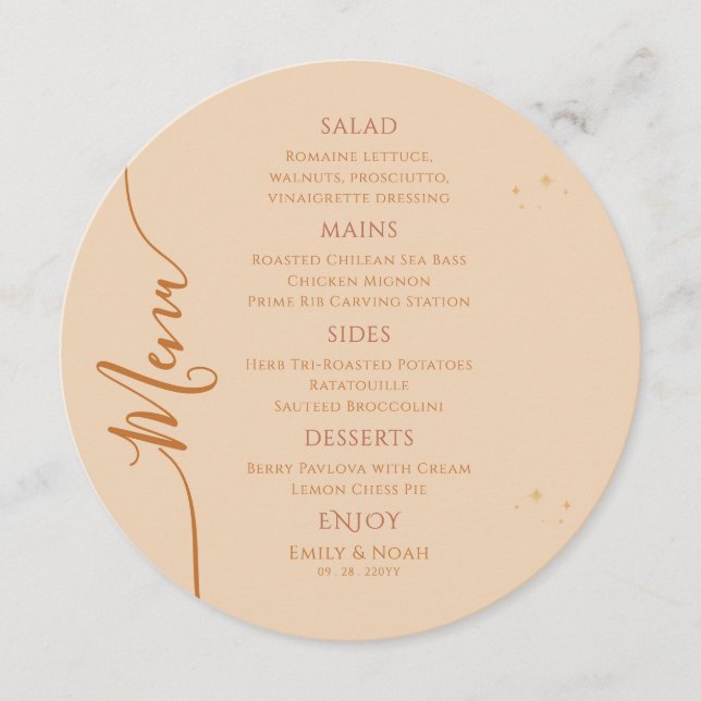 Menu Champanhe Celestial Sun Lua Estende Casamento Espa (Frente)