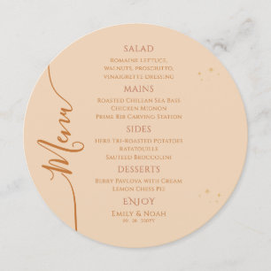 Menu Champanhe Celestial Sun Lua Estende Casamento Espa