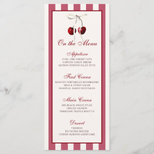 Menu Cherry Striped