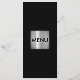 Menu Chic Elegante Silver Menue