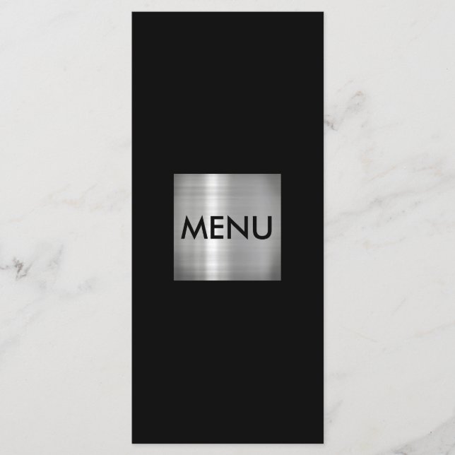 Menu Chic Elegante Silver Menue (Frente)