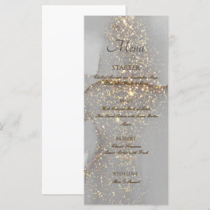 Menu Chic Flat Glitter Gold Tinga Alcoólica