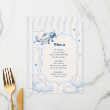 Chuveiro de Bebê Aviãozinho Azul Chegando Em Breve