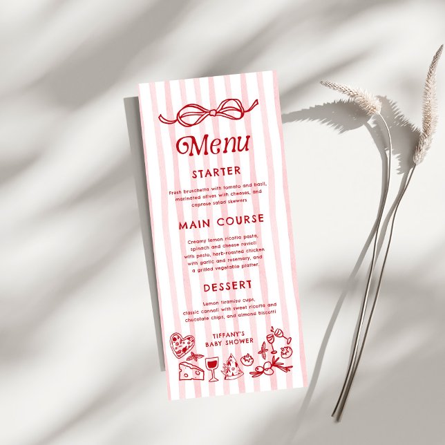 Menu Ciao Baby Italiana Lemons Chá de fraldas (Criador carregado)