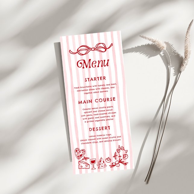 Menu Ciao Baby Italiana Lemons Chá de fraldas (Criador carregado)