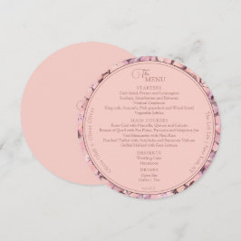 Menu Círculo Casado de Peach Romance