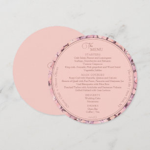 Menu Círculo Casado de Peach Romance