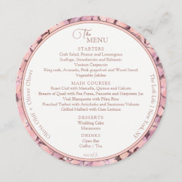 Menu Círculo Casado de Peach Romance