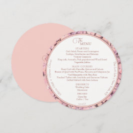 Menu Círculo Casado de Peach Romance