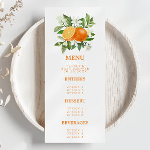 Menu Citrus Little Cutie Laranja No Caminho Do Chá de f